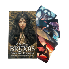 O Taro das Bruxas Arcanos Maiores 22 Cartas Plastif e Manual