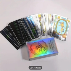 Cartas de Leitura Holográficas - Baralho Clássico de Waite para Maiores de 14 Anos Cartas Holográficas com Design de Gl