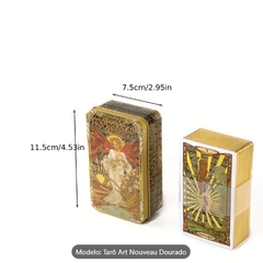 Golden Art Nouveau Tarô de Arte Dourada com 78 Cartas - Lata - comprar online