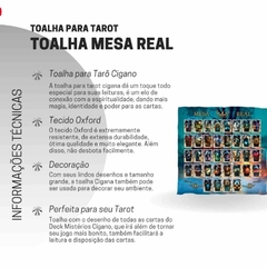 Toalha para Tarot Baralho Cigano Mesa Real Oráculo Lenormand - Margaran Comércio