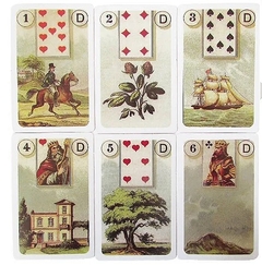 Baralho Lenormand D com 36 Cartas + Livreto - Artes Exclusivas - Margaran Comércio