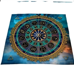 Toalha para Tarot Cigano Astrológica Signos e Planetas 70x70 - comprar online