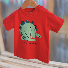 REMERA BEBÉ DINO ROJA - comprar online