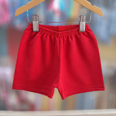 SHORT BÁSICO BEBÉ/A ROJO