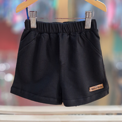 SHORT RUSTICO BEBE NEGRO