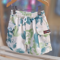 SHORT CARGO BEBE BATIK VERDE - Emaivi