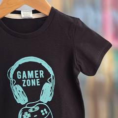 REMERA BEBÉ GAMER ZONE NEGRA - comprar online