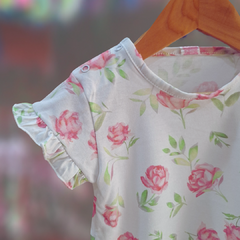 REMERA BEBA ROSAS BLANCA - comprar online