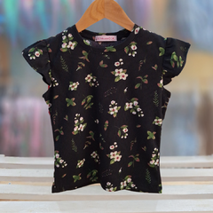 REMERA MORLEY FLORES NEGRA