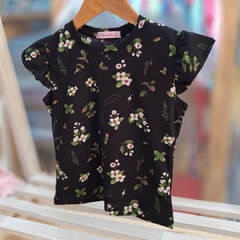 REMERA MORLEY FLORES NEGRA - Emaivi