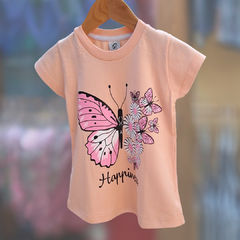 REMERA NENA MARIPOSA SALMÓN en internet