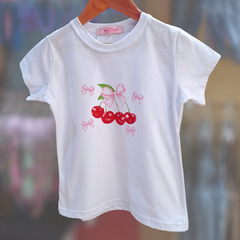 REMERA NENA CHERRY BLANCA en internet