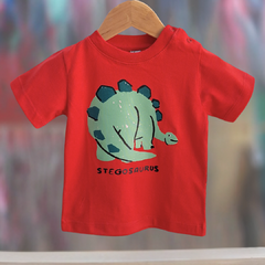 REMERA BEBÉ DINO ROJA