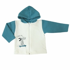 Conjunto de mono con chaqueta de gorro azul - comprar online