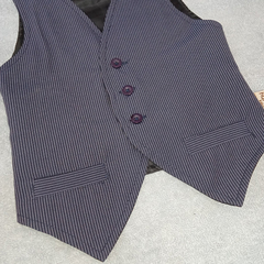 Conjunto chaleco y pantalón clásico color azul oscuro - comprar online