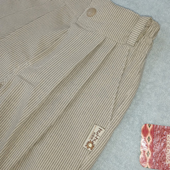 Conjunto chaleco y pantalón clásico color beige claro - tienda online
