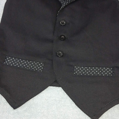 Imagen de Conjunto de pantalón, chaleco y corbatín color negro