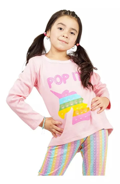 Pijama Pop it de niña con estampado unicornio