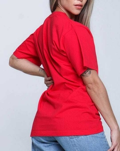 Franela Clásica cuello redondo roja - tienda online