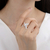 AN 321 - Anillo COLIBRI cubics CRISTAL (PLATA 925) - comprar online