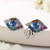 AR 1277 - Aros OJO strass colores