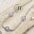 CO 484 - Collar CHOKER strass y flores LILA (PL)