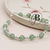 PU 888 - Pulsera bolitas vidrio verde (AB) - comprar online