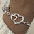 PU 891 - Pulsera corazones cubics (AB)