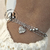 PU 956 - Pulsera triple bolitas CORAZON (AQ)