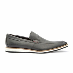 Sapato Mocassim Masculino Casual Estonado Grafite Oliveri - comprar online