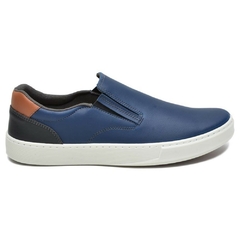 Sapato Slip On Late Casual Masculino Azul Olivieri - comprar online