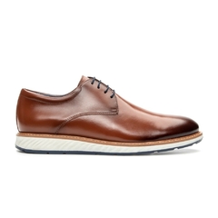 Sapato Casual Derby Premium Couro Orange 2901 Olivieri na internet