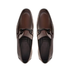 Sapato Social Loafer Evans Brown de Couro Olivieri - comprar online