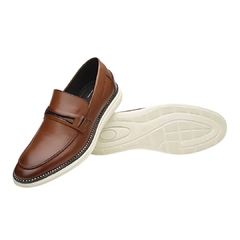 Sapato Casual Loafer Copa em Couro Whisky Olivieri na internet