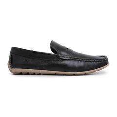 Sapato Mocassim Casual Masculino Couro Leon Preto Olivieri - comprar online