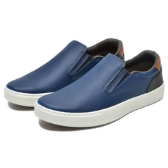 Sapato Slip On Late Casual Masculino Azul Olivieri - loja online