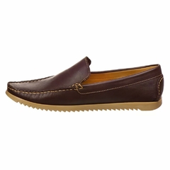 Sapato Mocassim Casual Masculino Couro Camurça Café Olivieri - comprar online