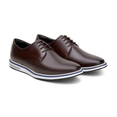 Sapato Derby Moscou Chocolate Marrom Olivieri