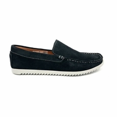 Sapato Mocassim Nobuck de Couro Sanches Preto Olivieri - comprar online