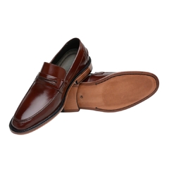 Sapato Social Loafer La Roca Masculino Marrom Olivieri - Olivieri Calçados