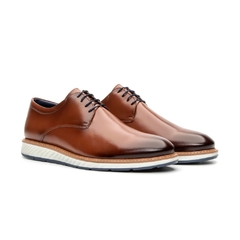 Sapato Casual Derby Premium Couro Orange 2901 Olivieri