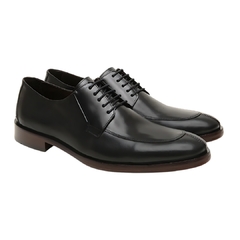 Sapato Social Lazzarini de Couro Masculino Preto Olivieri