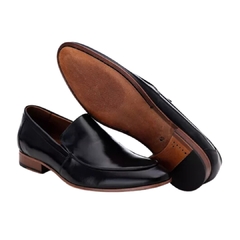 Sapato Social Loafer Premium Couro Preto Masculino Olivieri - Olivieri Calçados