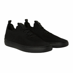 Tênis Knit Masculino Casual All Black Solado TR Olivieri