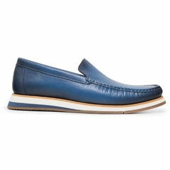 Sapato Mocassim Masculino Couro Floater Flint Blue Olivieri - comprar online