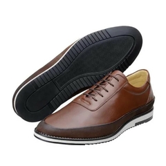 Sapato Oxford Casual Estilo Masculino Marrom Olivieri - Olivieri Calçados