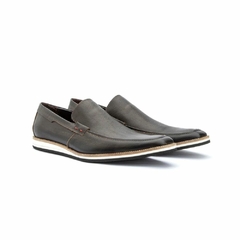 Sapato Mocassim Masculino Casual Estonado Café Olivieri