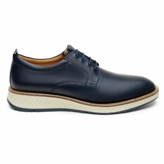 Sapato Couro Casual Masculino Derby Foster Marinho Olivieri - comprar online