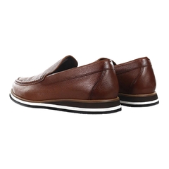 Sapato Casual Mocassim Monferrato Slip On Marrom Olivieri na internet