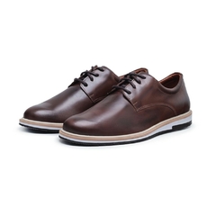 Sapato Masculino Derby Café John Couro Legitimo Olivieri - Olivieri Calçados